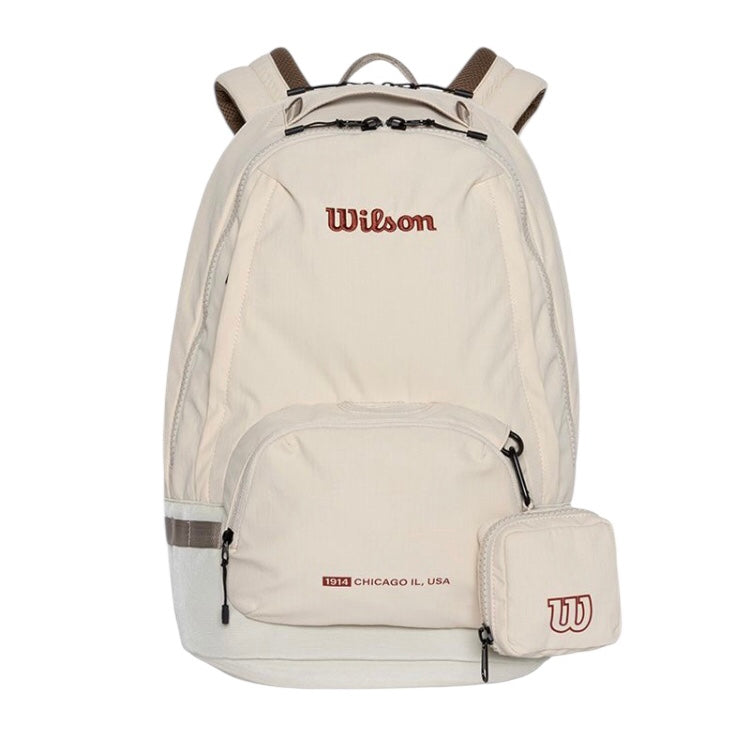 Wilson UNI Easy Tennis Backpack Bag (Ivory)