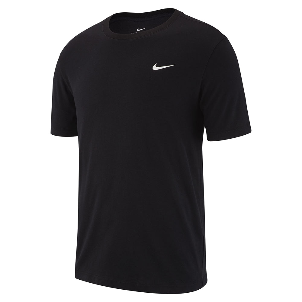 Nike Men's Dri-Fit Crew Solid Training Top Tee Shirt (Black)