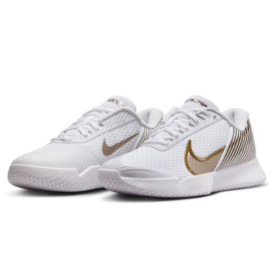 Nike Zoom Vapor Pro 2 Wimbledon Men’s Tennis Shoes (White-Gold)