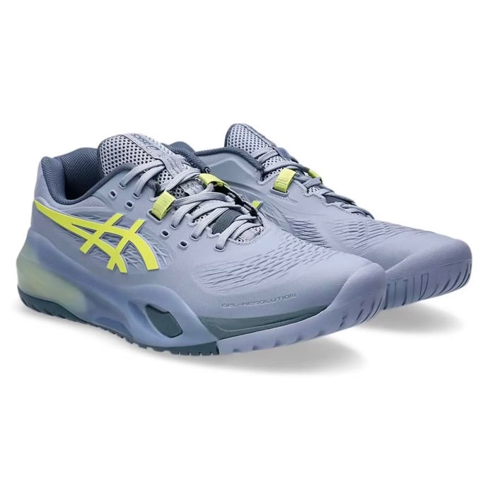 Asics Gel-Resolution X Men’s Tennis Shoes (Grey Blue-Pistachio)
