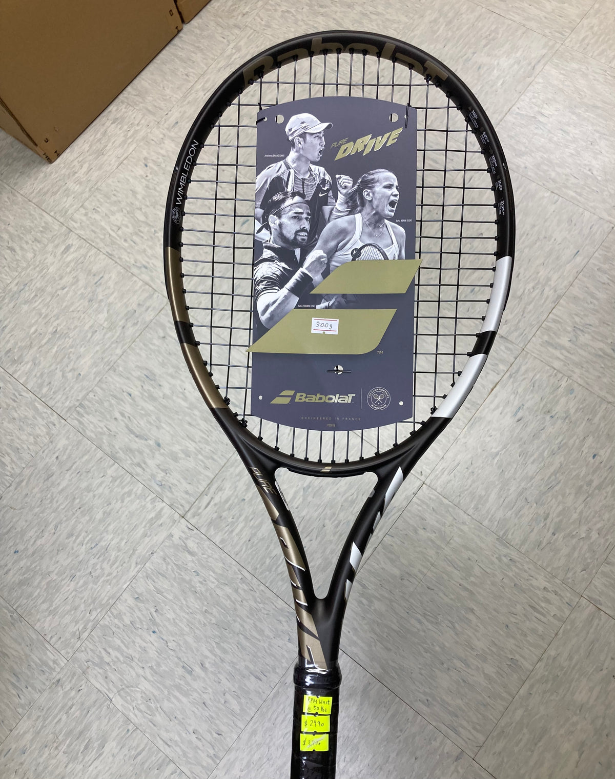 Babolat Pure Drive Wimbledon 2025 Tennis Racket (Unstrung 300g) (prestrung)