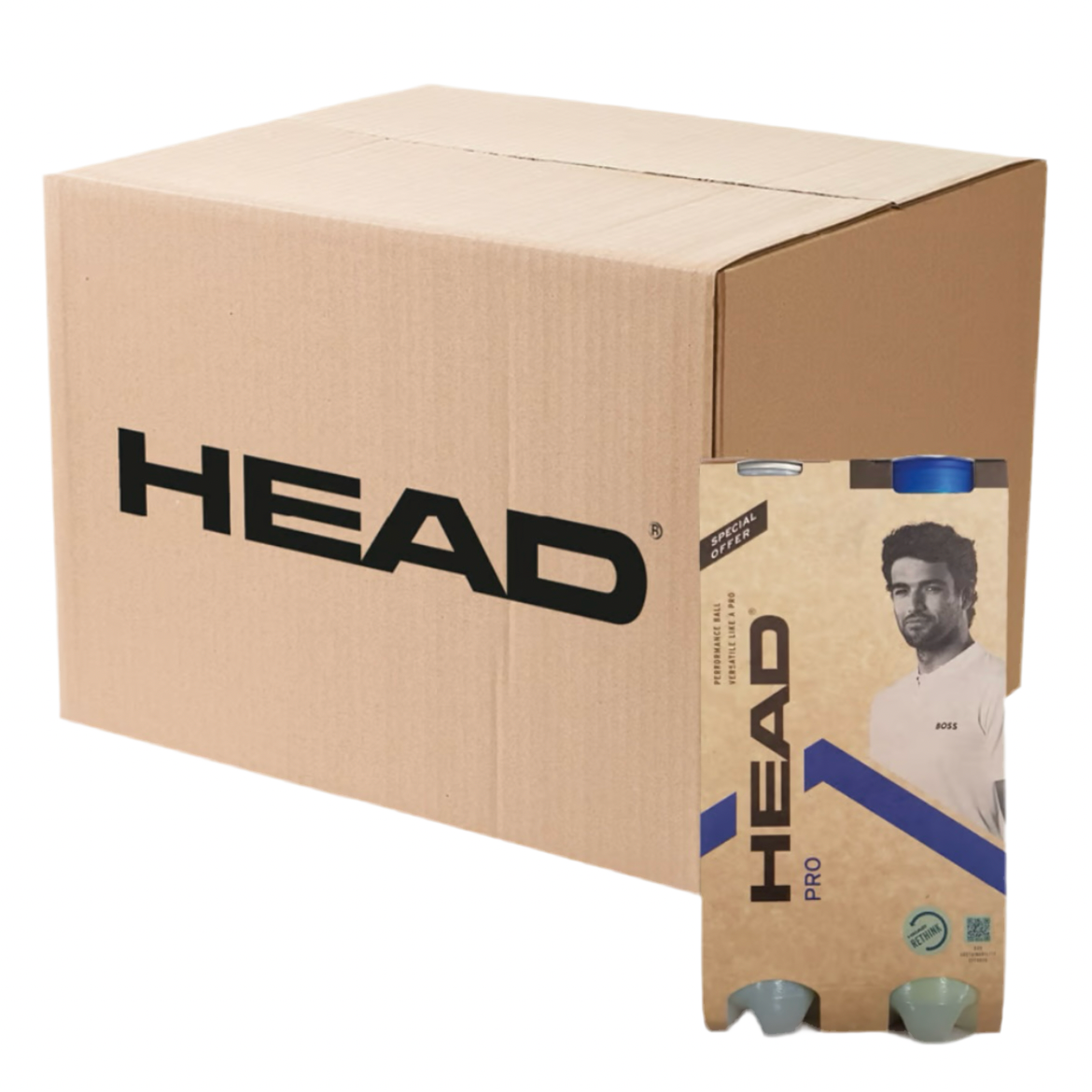 Head Pro Tennis Balls 4B (4 balls per can)