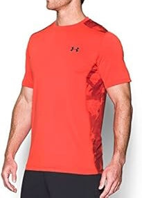 Under Armour Men's UA Raid SL Top Tee Shirt (Orange)