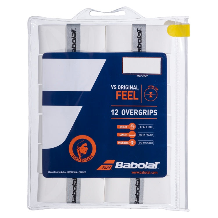 Babolat VS Original Overgrip (White) (12 pieces) - SportStation HK