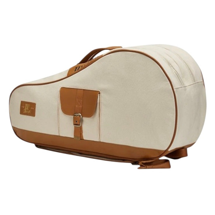 Wilson 110th Anniversary (6 Pack) Racket Bag (Cream-Brown)