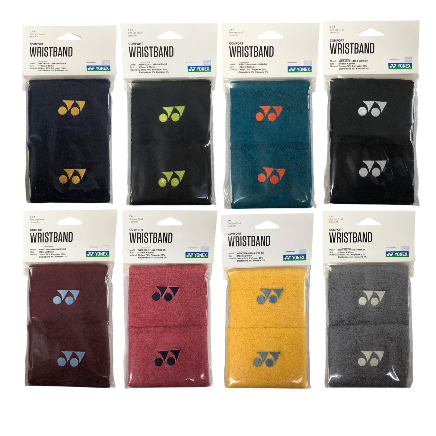 Yonex 11cm Comfort Wristband 2025 (a pair)