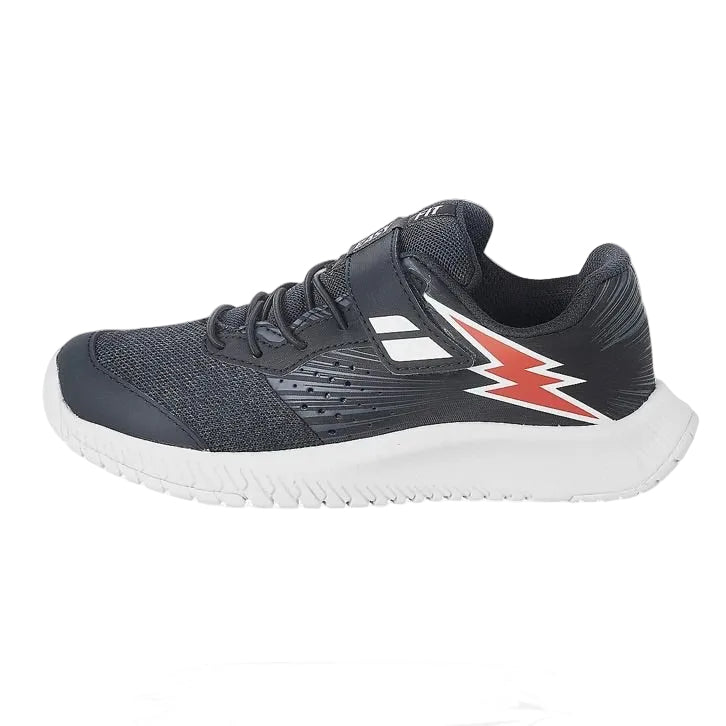 Babolat Pulsion All Court Kid Junior Tennis Shoes (Black-Fiesta Red)