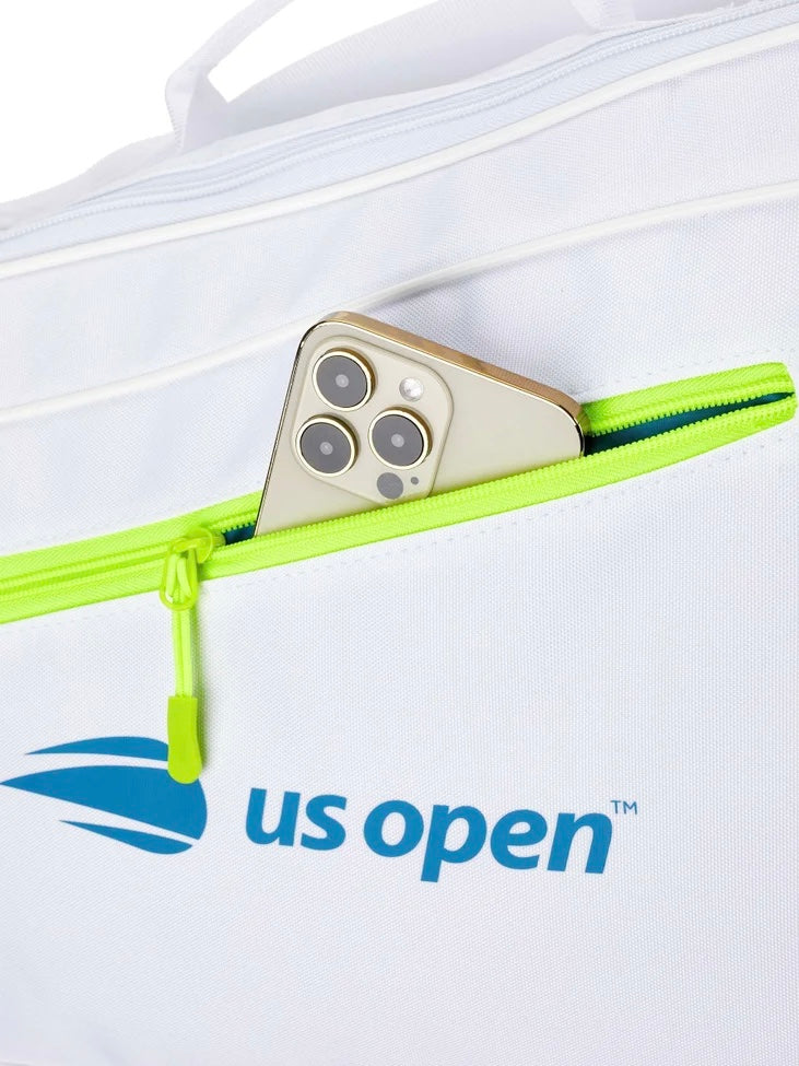 Wilson US Open 2024 Team (3 Pack) Racket Bag (White-blue)