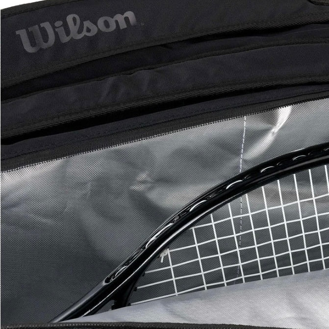 Wilson Noir Tour (12 Pack) Racket Bag (Black)