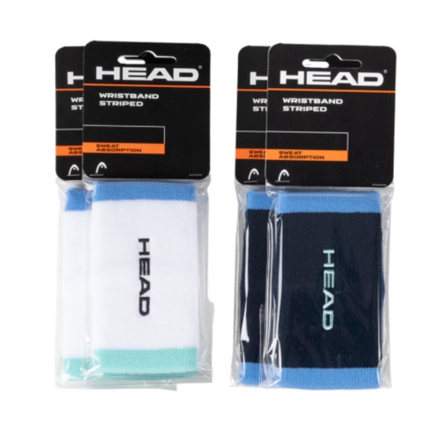 Head 5” Wristbands (a pair) (Striped Mixed)
