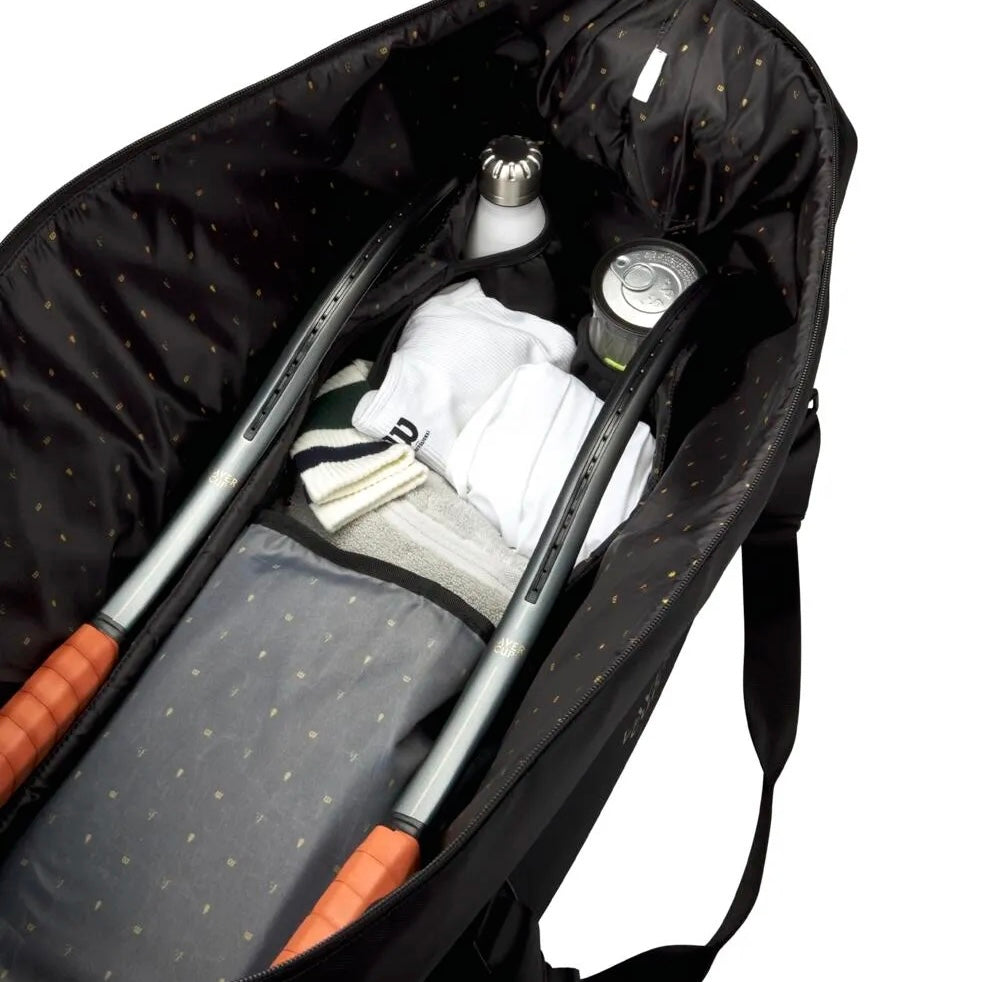 Wilson RF Laver Cup 2025 Practice Large Duffle (6 Pack) Racket Bag (Black)