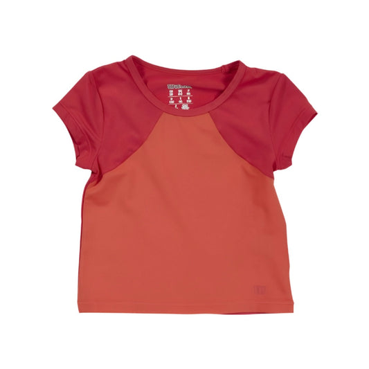 Wilson Kids Junior Girls Solana S/S Top (coral)