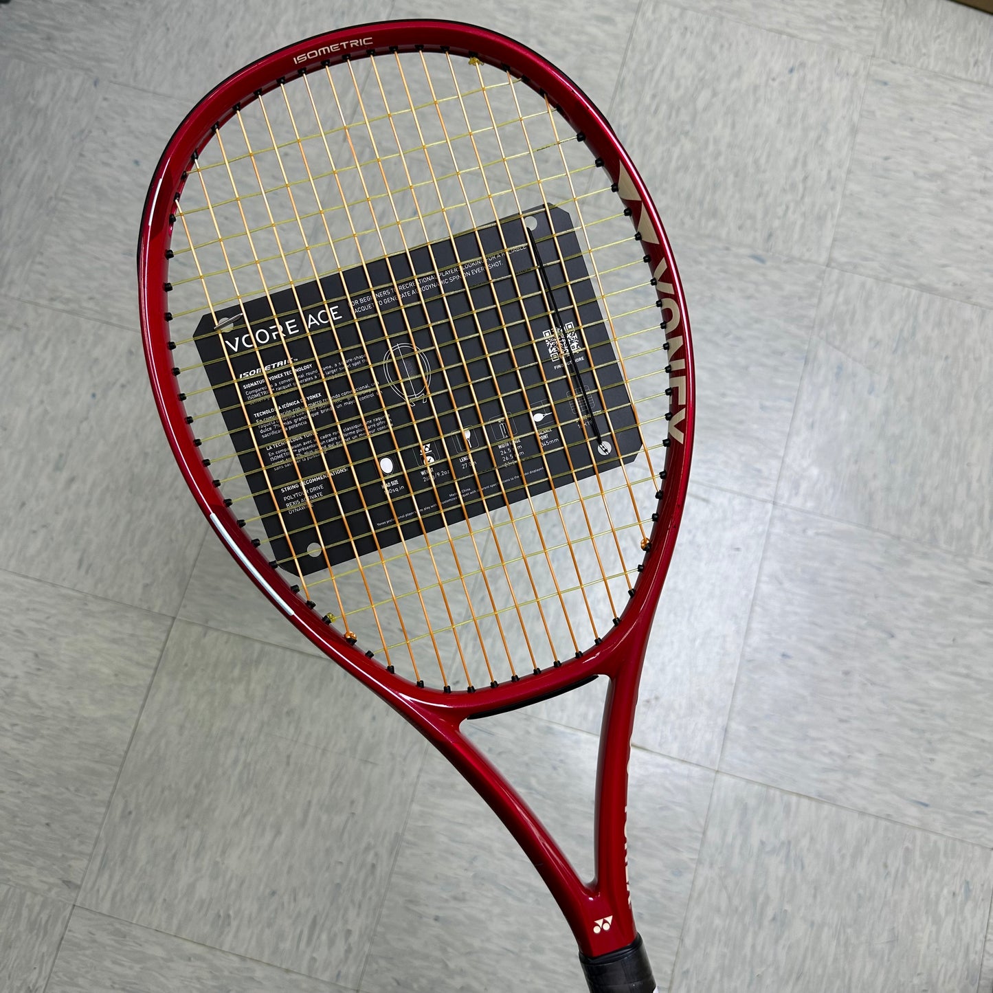 Yonex VCORE Ace 2026 Tennis Racket (Unstrung 260g) (Strung with Signum Pro Poly/ProKennex Monofilament @ 48 lbs)