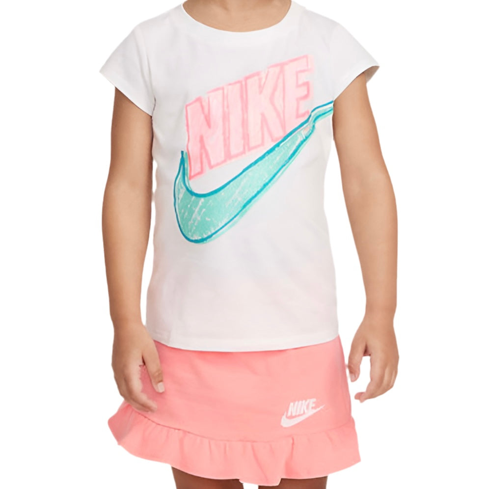 Nike Junior Kids / Youth Girl's Tee & Skirt set