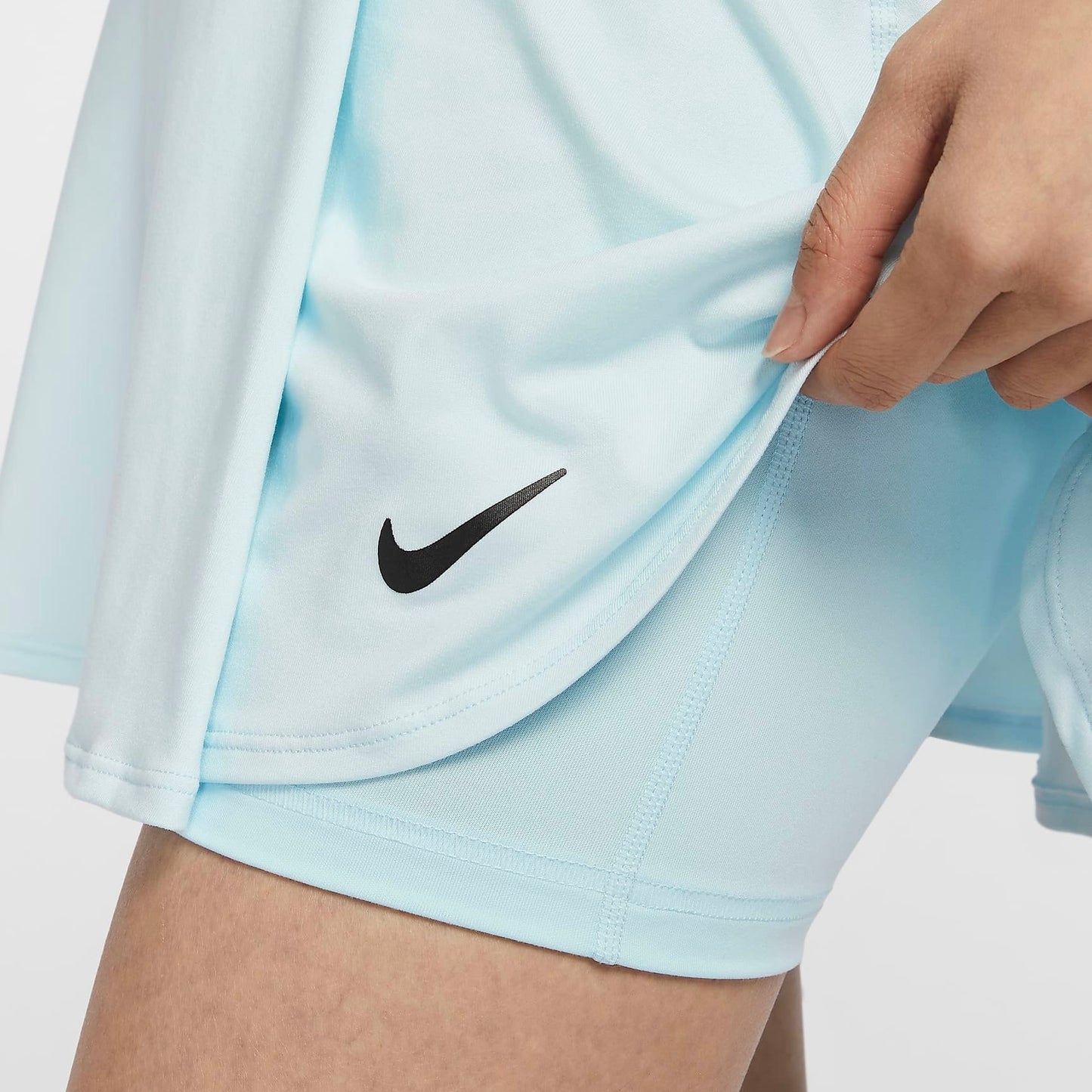 Nike Court Dri-FIT Victory Women's Flouncy Tennis Skirt (Sky Blue)