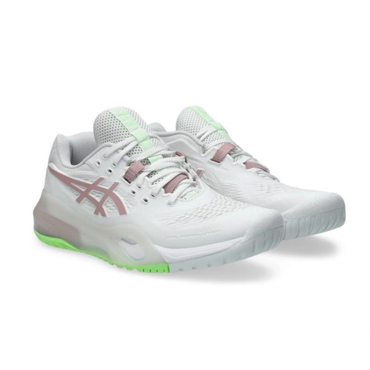 Asics Gel-Resolution X Women's Tennis Shoes (White-Morganite)