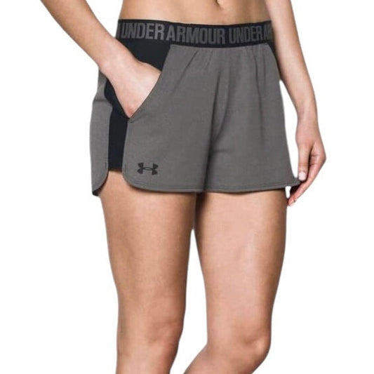 Under Armour Women's Dri-FIT Play Up 2.0 Shorts (Grey-black)