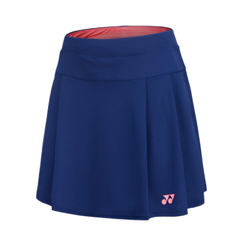 Yonex Women’s Tennis / Badminton Skirt (Navy blue - orange logo)