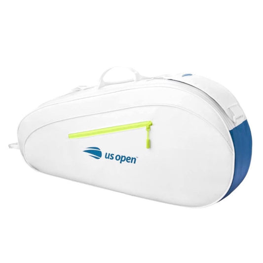 Wilson US Open 2024 Team (3 Pack) Racket Bag (White-blue)