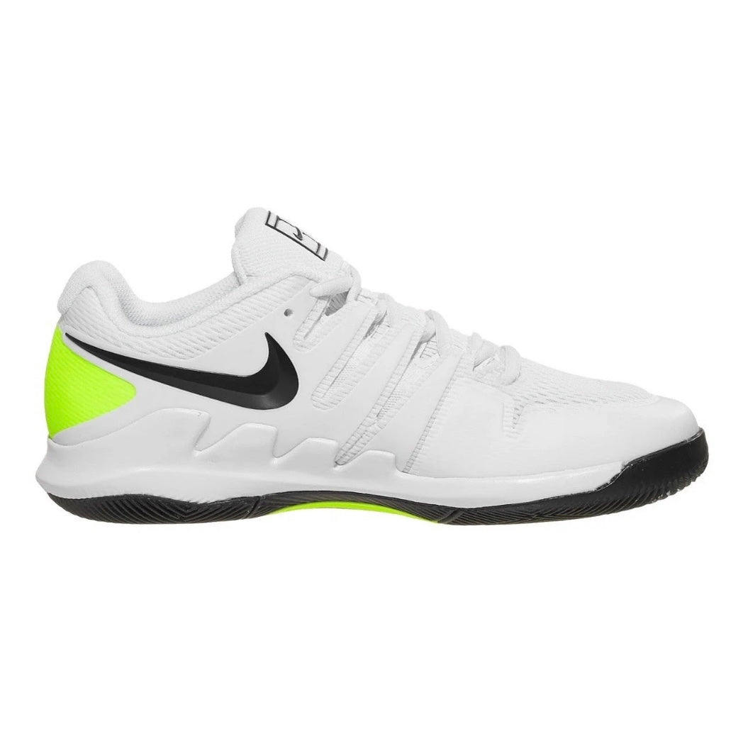 Nike Court Vapor X Junior Tennis Shoes (White-Black Volt)