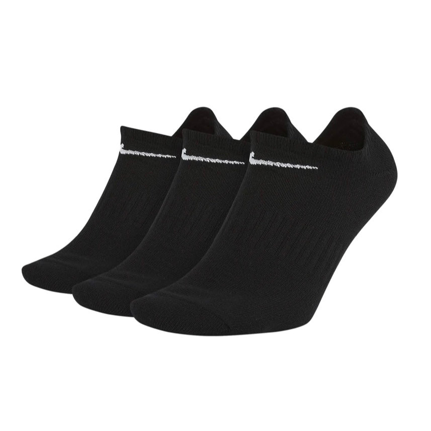 Nike Lightweight No Show 3-Pack Socks (Black)