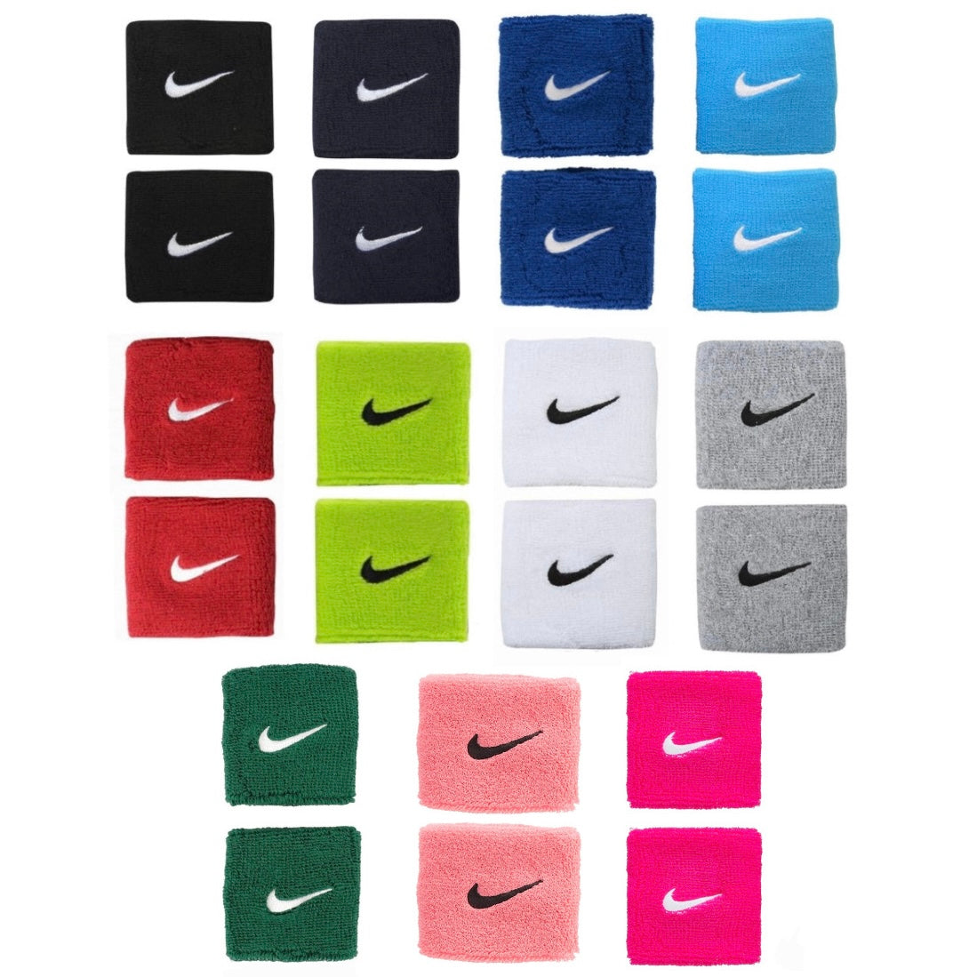 Nike Swoosh Singlewide 2.5” Wristbands (a pair) - SportStation HK
