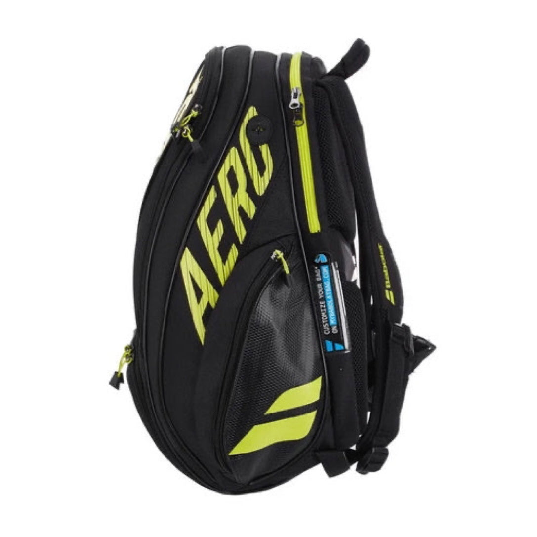 Babolat Pure Aero Backpack Bag (Black-Yellow)