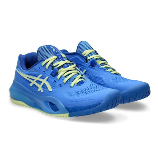 Asics Gel-Resolution X Women's Tennis Shoes (Blue Coast-Huddle Yellow)