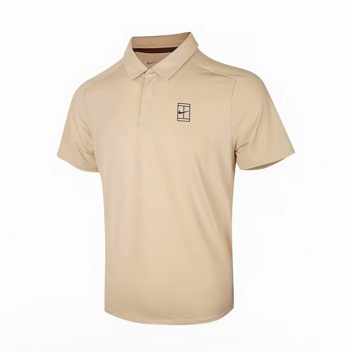 Nike Court Advantage Men’s Dri-FIT Tennis Polo Top Tee Shirt (Sand Drift-Light British Tan)