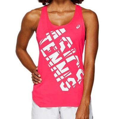 Asics Women's Practice Graphic Tank (Pink)