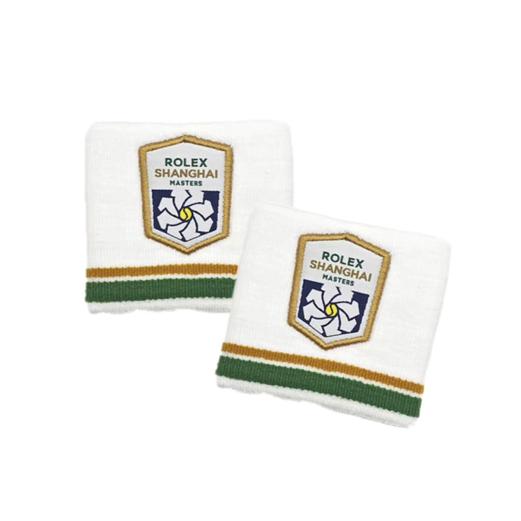 Rolex Shanghai Masters Logo Wristbands (White)