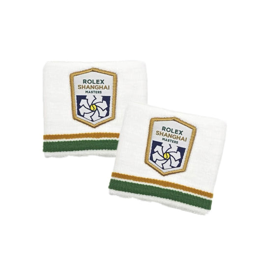 Rolex Shanghai Masters Logo Wristbands (White)