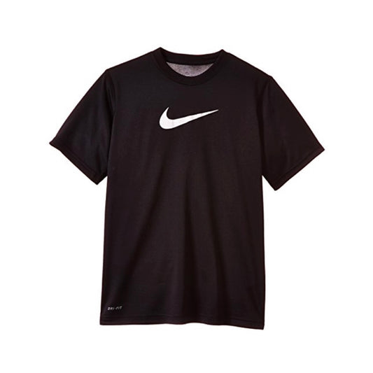 Nike Junior Kids / Youth Boy’s Legend Dri-Fit Short Sleeve Top Tee T-shirt (Black)