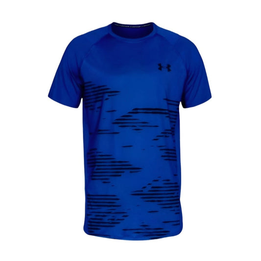 Under Armour Men’s MK-1 Camo  UA Top Tee Shirt (Navy Blue) (Size S)