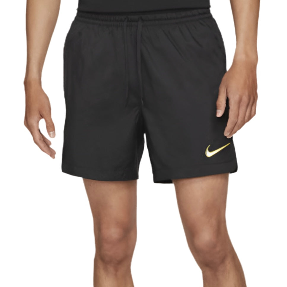 Nike Men's Dri-Fit FC Athleisure Sports Lightweight Woven Shorts 6-inch (Black) DA2187