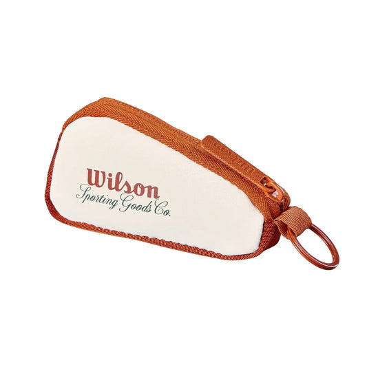 Wilson Roland Garros 2026 Mini Pouch Purse Keychain bag (Cream-Clay)