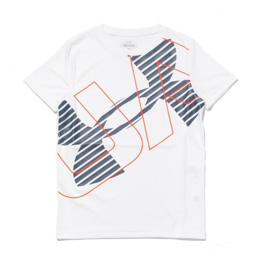 Under Armour Junior Kids / Youth Boy’s Training Logo Tee (White)