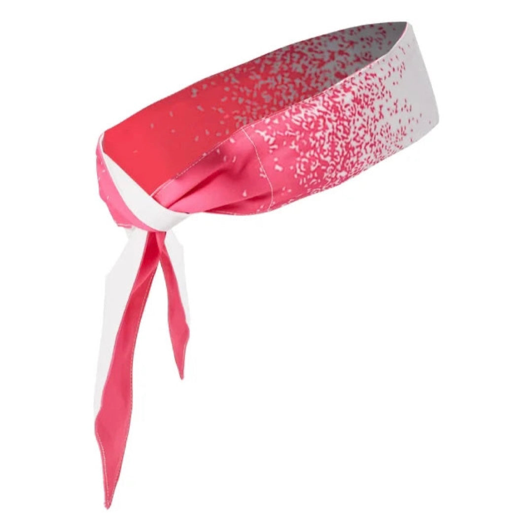 Roland Garros Performance Reversible Head Tie Bandana (pink-white)