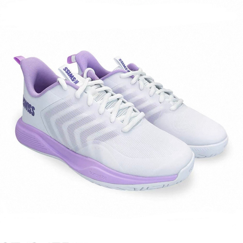 K-Swiss Ultrashot Break Women’s Tennis Shoes (White-Purple)