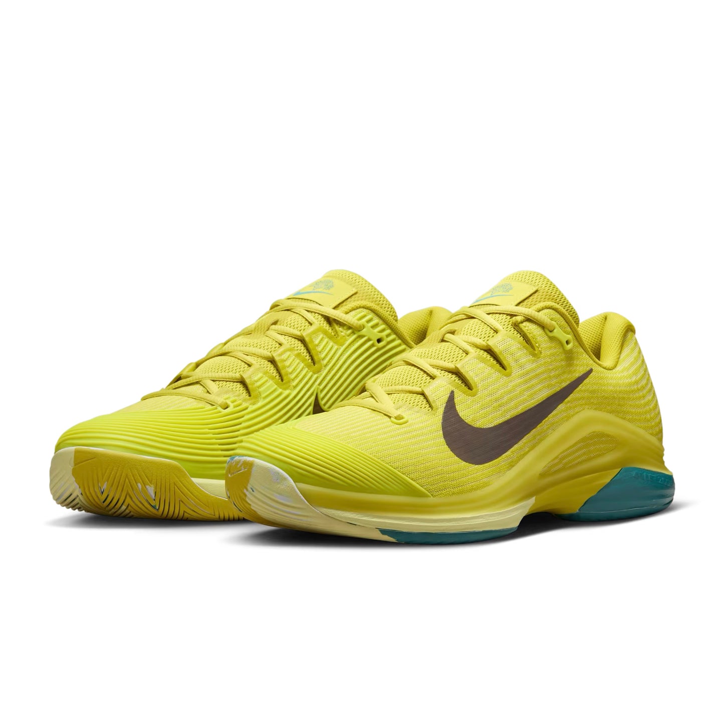 Nike Zoom Vapor 12 HC Hard Court Premium Men’s Tennis Shoes (High Voltage-Cave Stone)