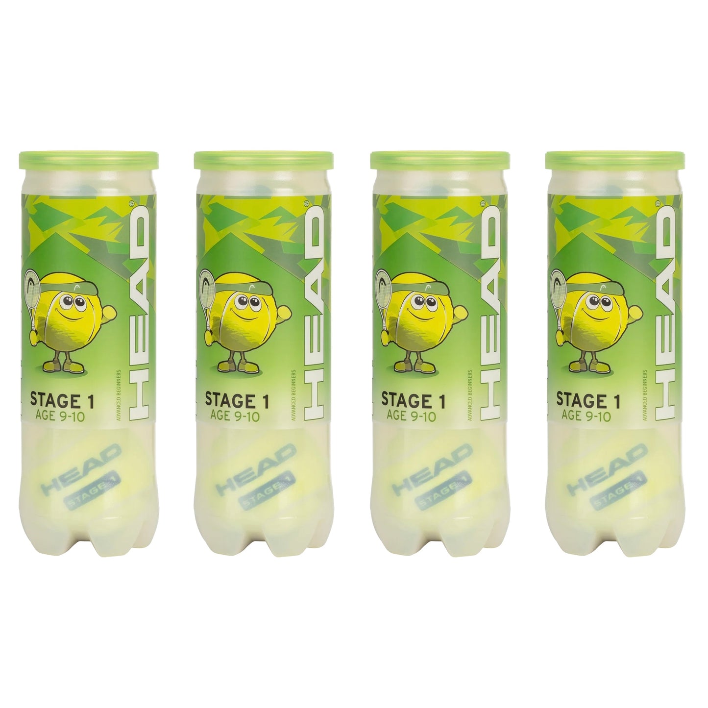 Head T.I.P. Green Tennis Balls (3 balls per can)