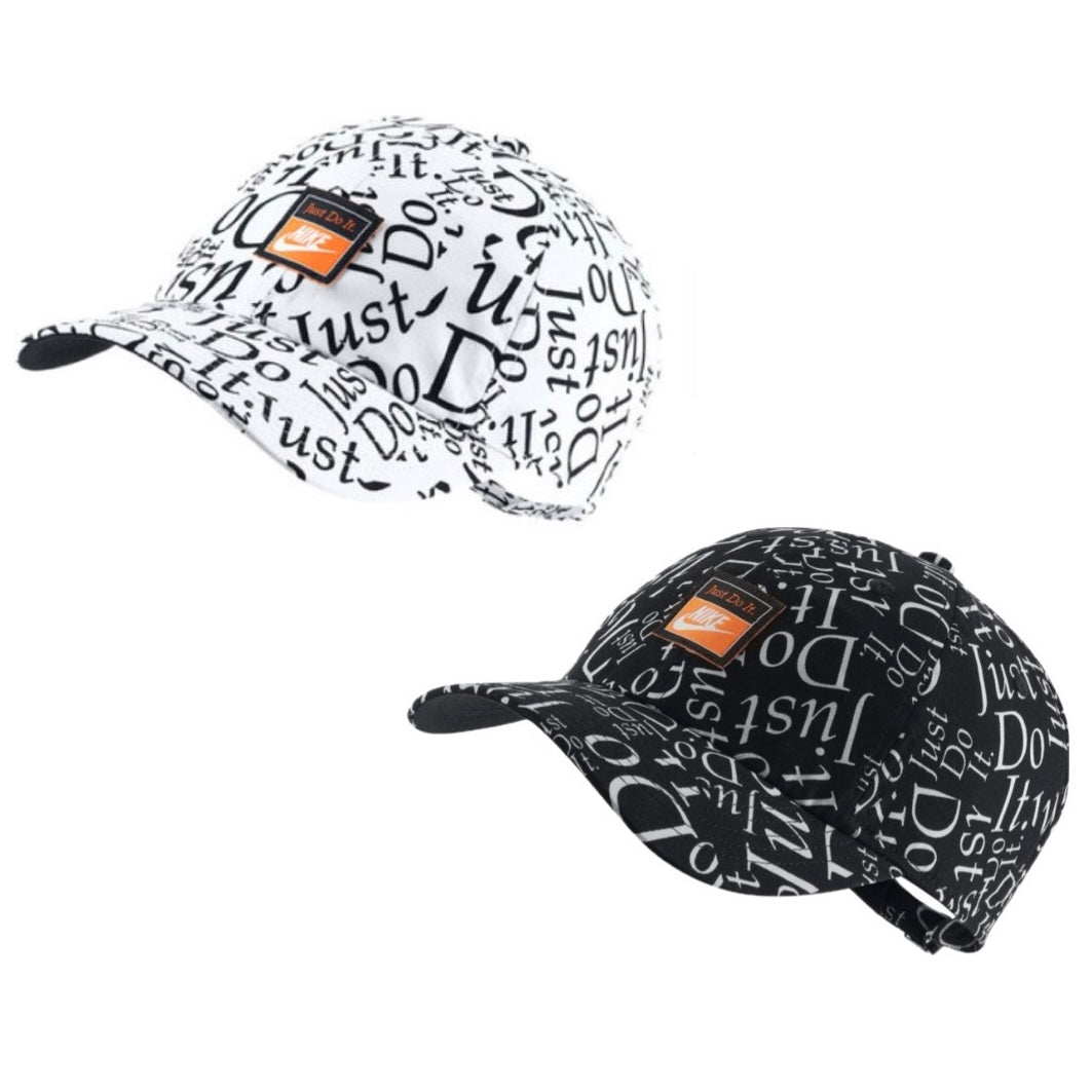 Nike Kids / Youth Junior H86 (Just Do It) Adjustable Cap (White / Black) - SportStation HK