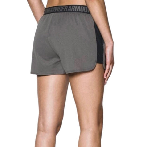 Under Armour Women's Dri-FIT Play Up 2.0 Shorts (Grey-black)