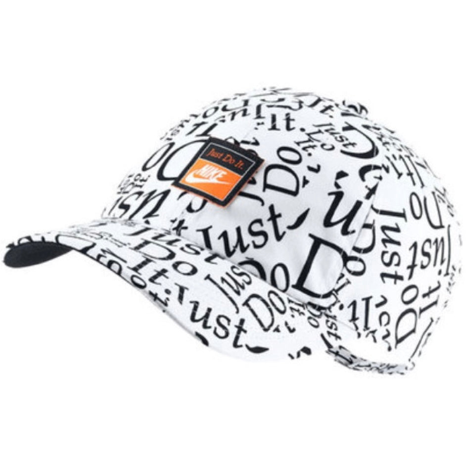 Nike Kids / Youth Junior H86 (Just Do It) Adjustable Cap (White / Black) - SportStation HK