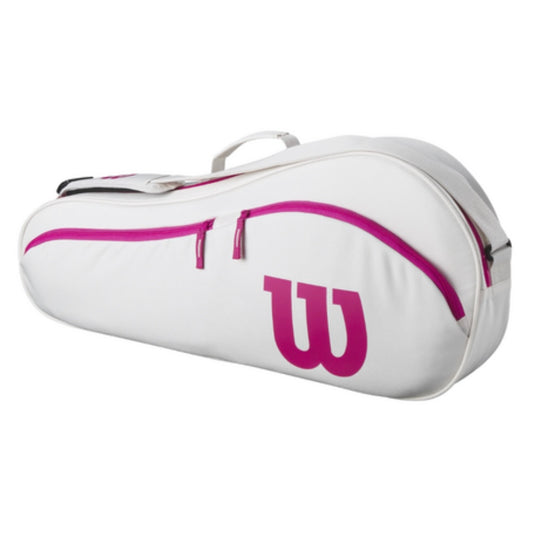 Wilson Advantage (3 Pack) Racket Bag 2025 (Off White-Pink)
