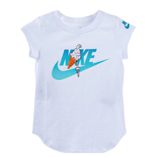 Nike Junior Kids / Youth Girl's Tee Ice-cream (White)