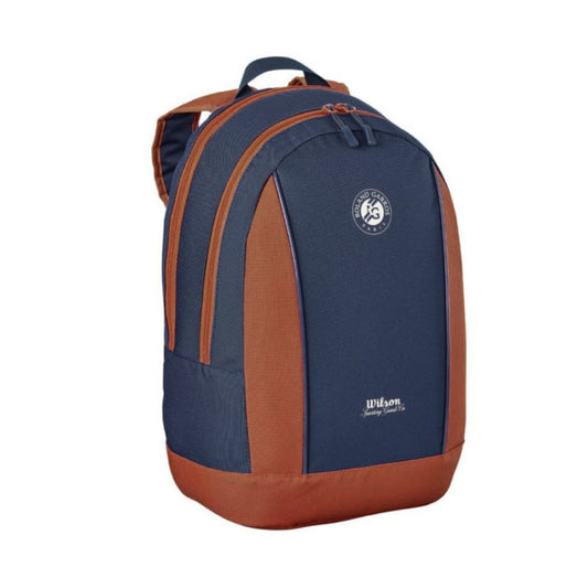 Wilson 2026 Roland Garros Youth Junior Team Backpack Bag (Navy-Clay)