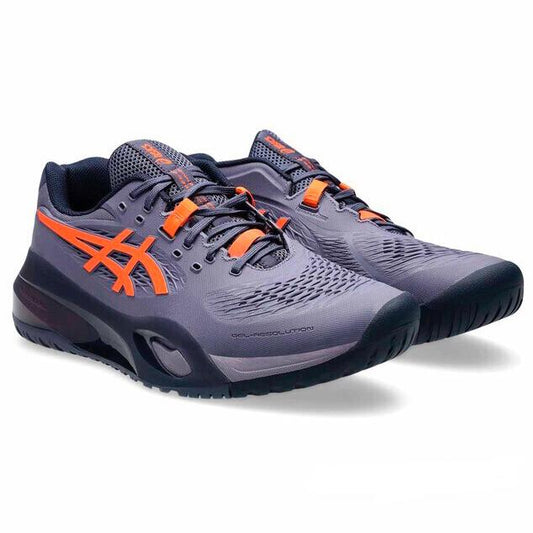 Asics Gel-Resolution X Men's Tennis Shoes (Greyish purple-Nova orange)