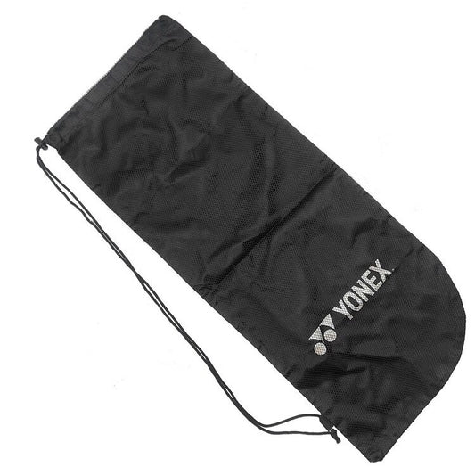 Yonex Drawstring Tennis Racket Case Cover bag (Black-silver / Black-gold)