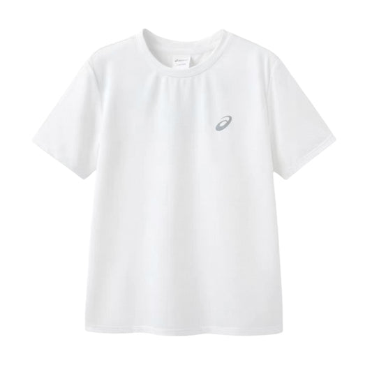 Asics Junior Kids / Youth Boy’s Dri-FIT Logo Tee Top Shirt (White)